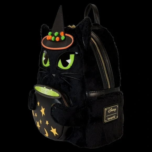 Loungefly Hocus Pocus Exclusive Binx Costume Light Up Glow Mini Backpack - Picture 4 of 5